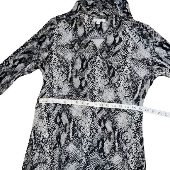 NEW YORK & COMPANY Stretch Snake Print Collared Dress Size XL - Picture 6 of 9